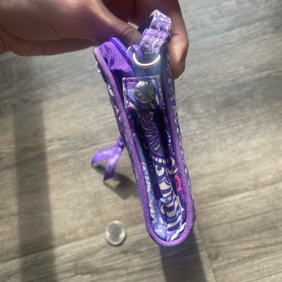 Purple Patterned Zip Wallet - Picture 5 of 5